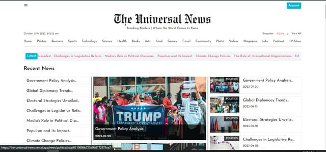 The Universal News(Team Project)